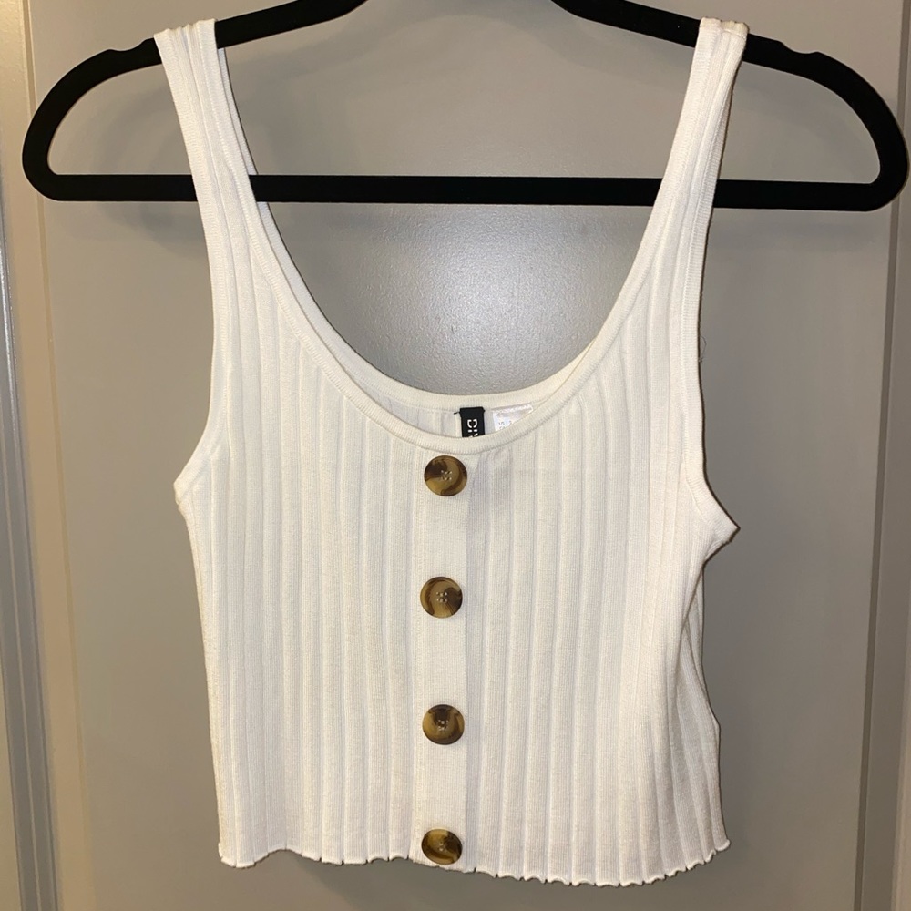 White crop top